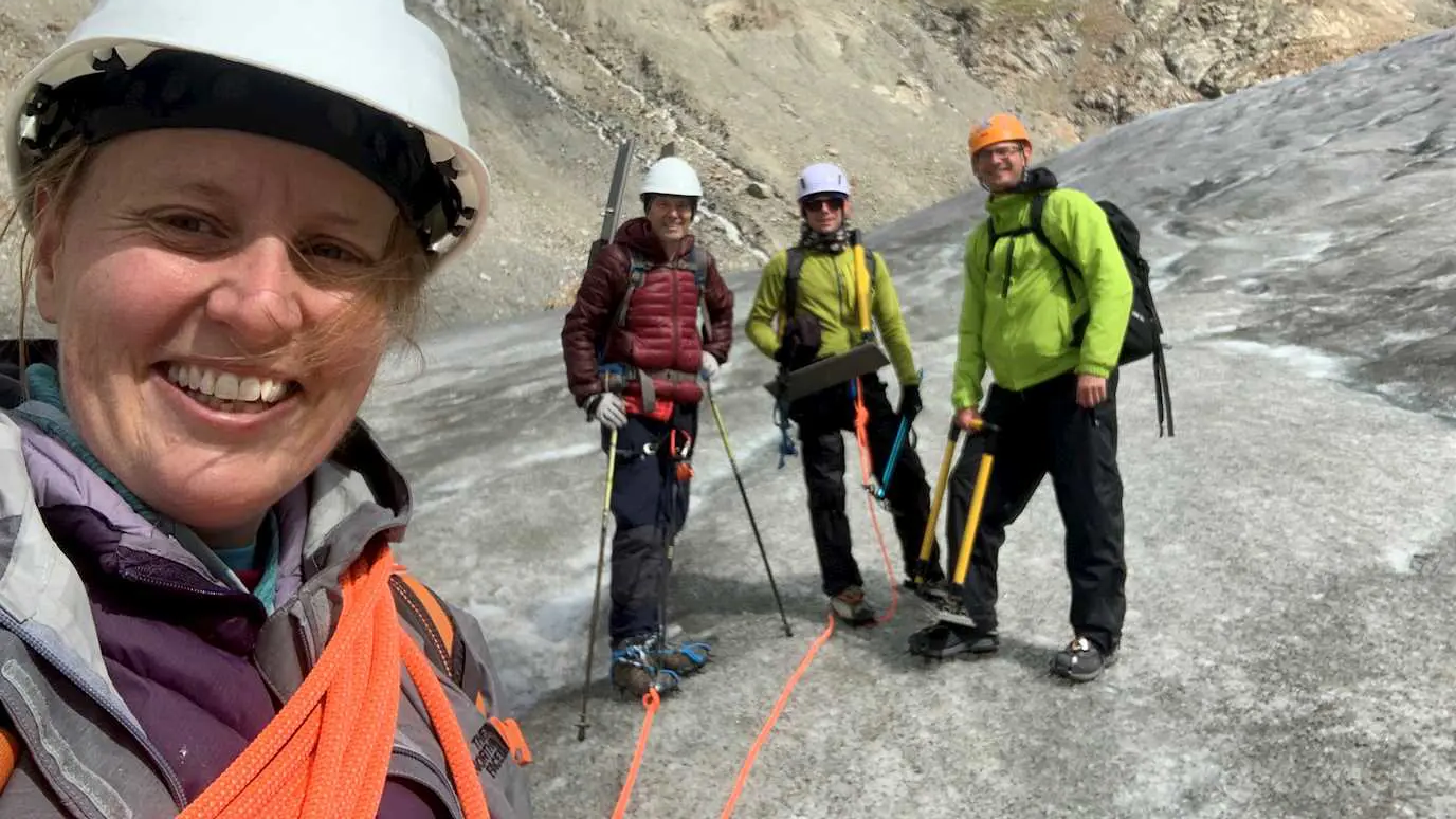 Bethan Davies (left) on Gepatschferner glacier.jpg