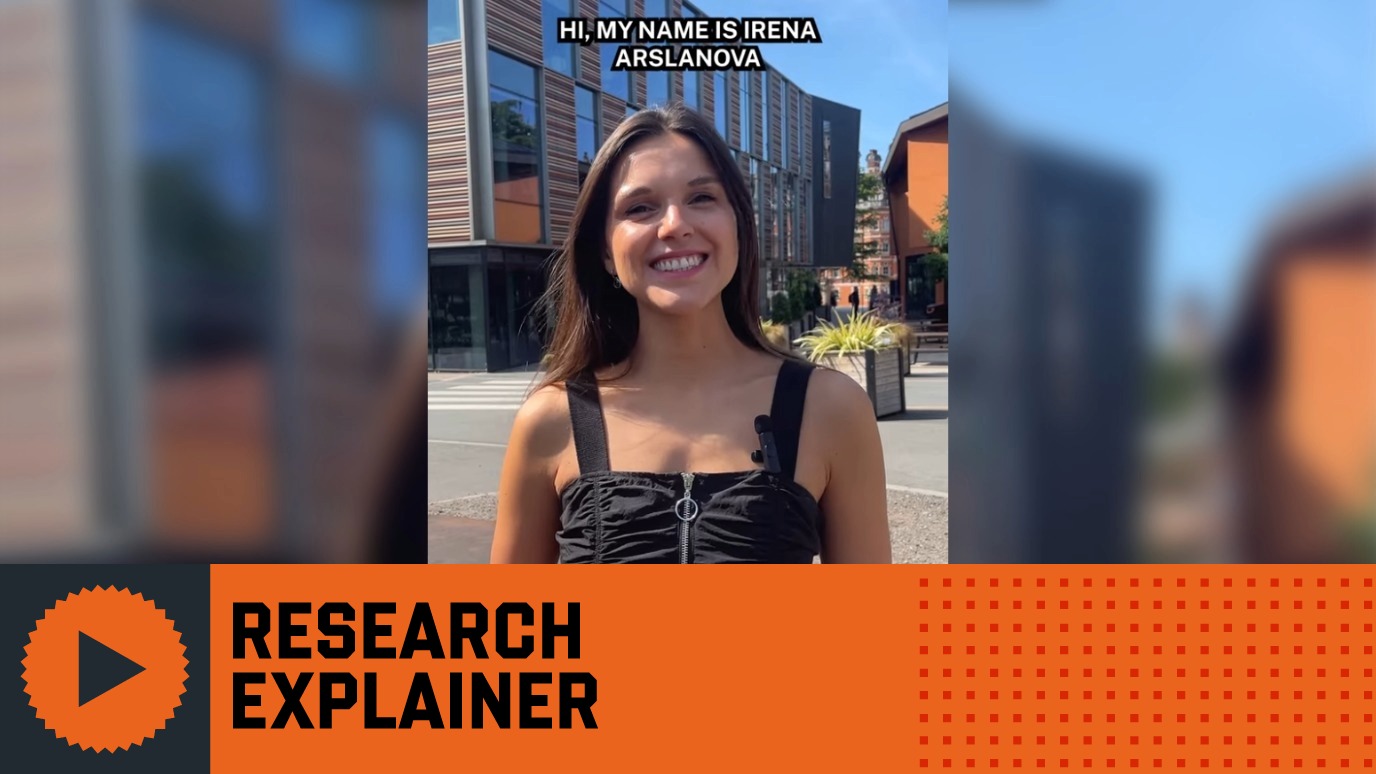 Dr Irena Arslanova Research in 60 Seconds Hero - Psychology