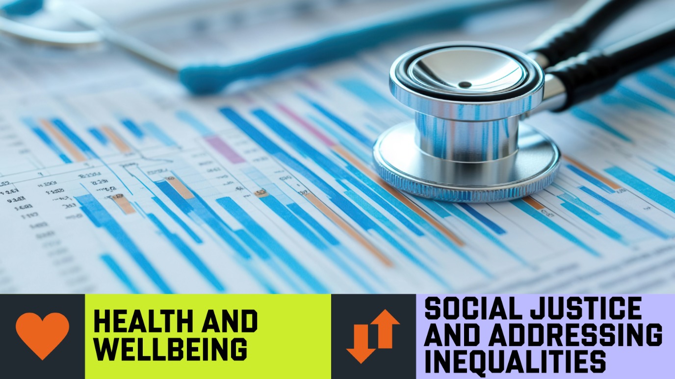 Research Health Incentive Scheme Hero - Royal Holloway Areas of Strength icons 'Social Justice & Addressing inequalities' & 'Health & Wellbeing'