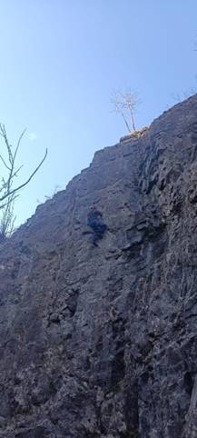 Climbing at Cheddar Gorge