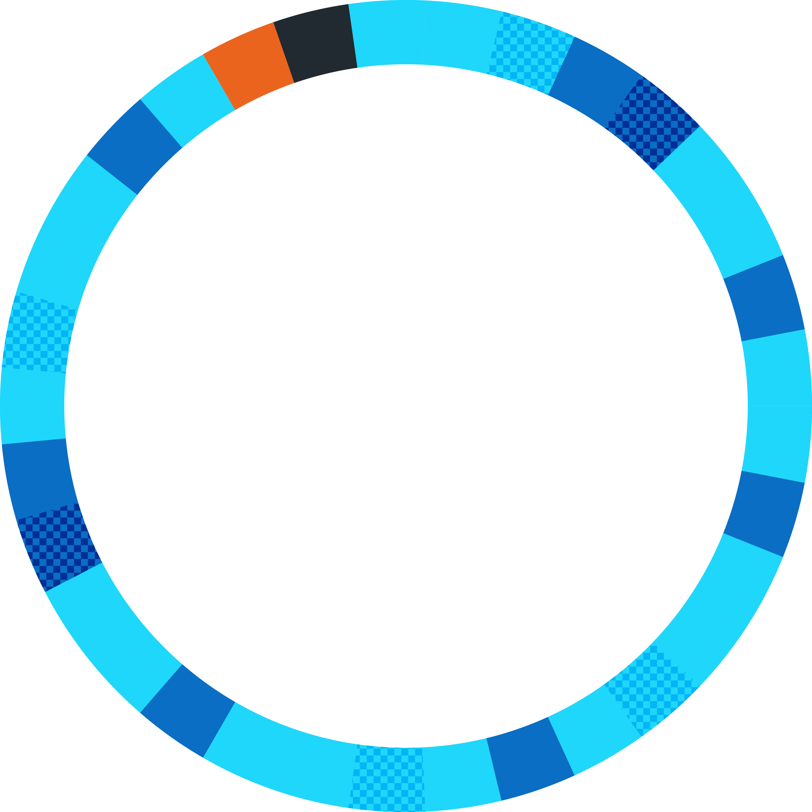 Circle framing device blue