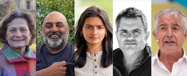 Interviewees and speakers at the event: Harriet Lamb, Asad Rehman, Areeba Hamid, Craig Bennett, Tony Juniper